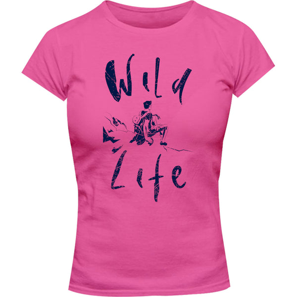 Wild Life - Ladies Slim Fit Tee - Graphic Tees Australia