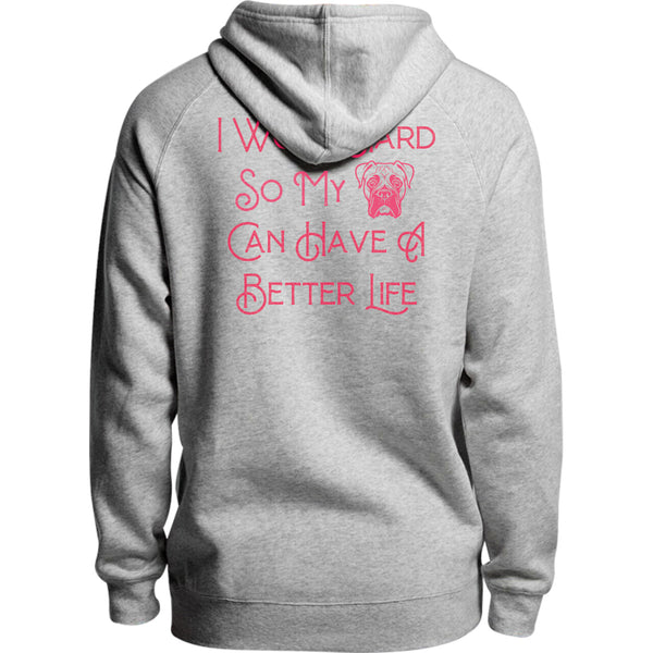 Work Hard For My Boxer - Unisex Hoodie - Plus Size
