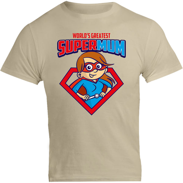 World's Greatest Super Mum - Unisex Tee - Graphic Tees Australia