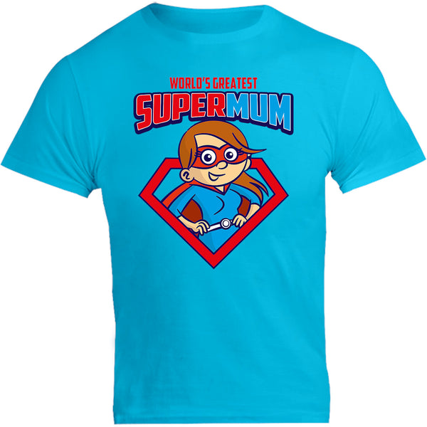 World's Greatest Super Mum - Unisex Tee - Graphic Tees Australia