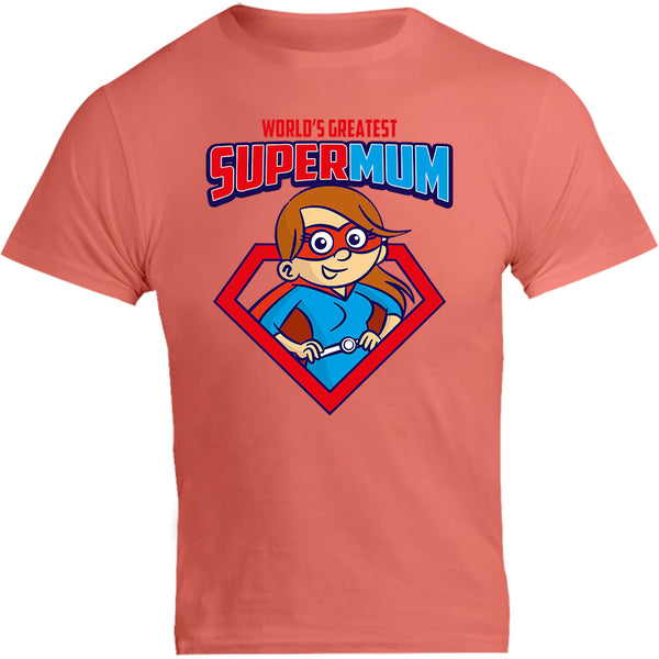 World's Greatest Super Mum - Unisex Tee - Graphic Tees Australia