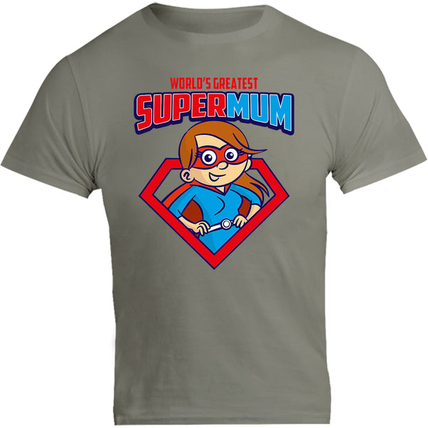 World's Greatest Super Mum - Unisex Tee - Graphic Tees Australia
