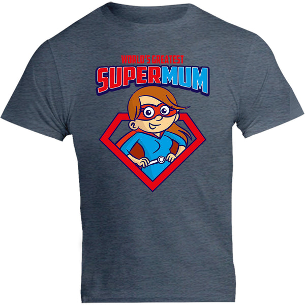 World's Greatest Super Mum - Unisex Tee - Graphic Tees Australia