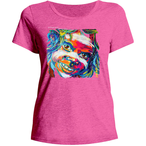 Yalanji Girl 1 - Ladies Relaxed Fit Tee - Graphic Tees Australia