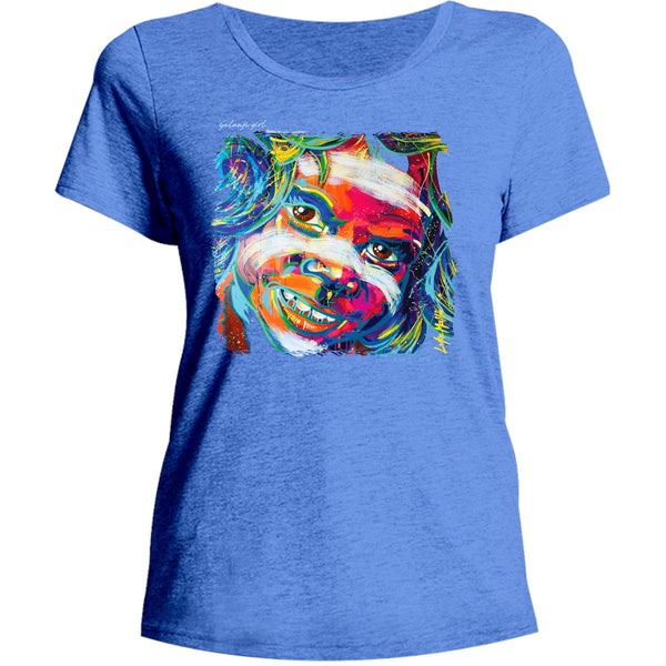 Yalanji Girl 1 - Ladies Relaxed Fit Tee - Graphic Tees Australia