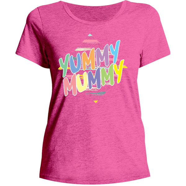 Yummy Mummy - Ladies Relaxed Fit Tee - Graphic Tees Australia
