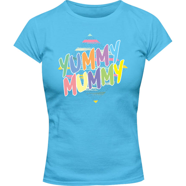 Yummy Mummy - Ladies Slim Fit Tee - Graphic Tees Australia
