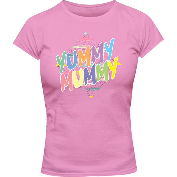 Yummy Mummy - Ladies Slim Fit Tee - Graphic Tees Australia
