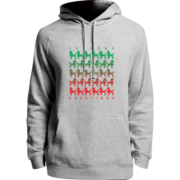 Poodle Season's Greetings - Unisex Hoodie - Plus Size