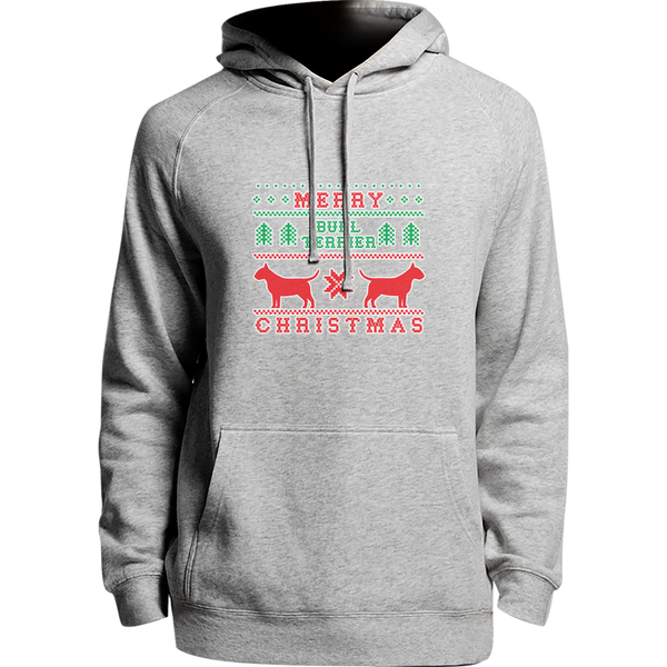 Merry Bull Terrier Christmas - Unisex Hoodie - Plus Size