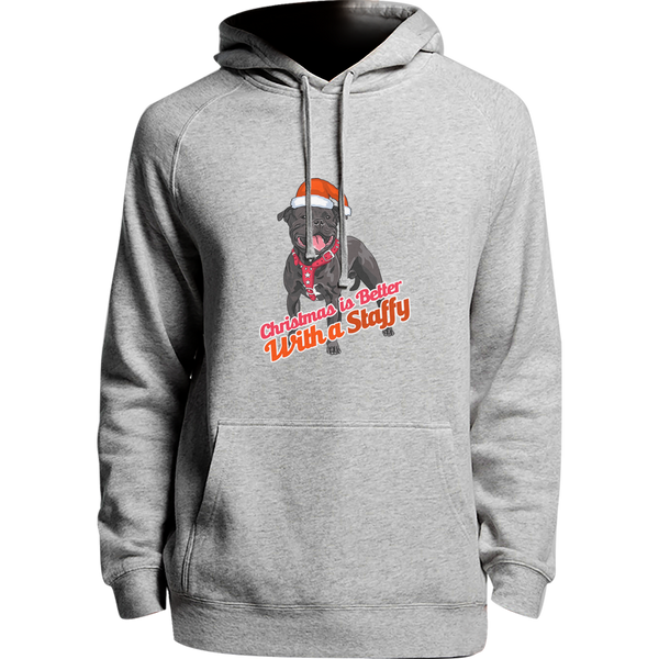Christmas Is Better With A Staffy - Unisex Hoodie - Plus Size