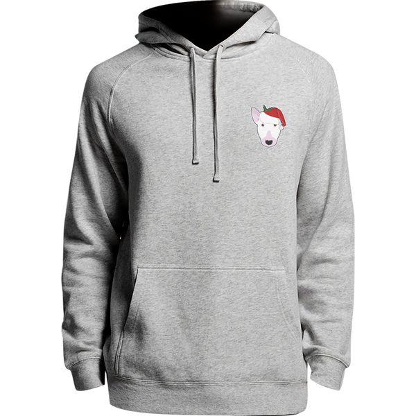 Santa Hat Bull Terrier Pocket - Unisex Hoodie - Plus Size