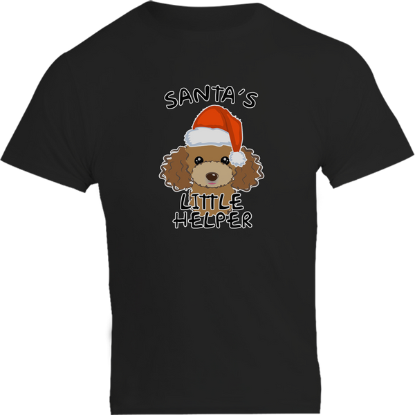 Santa's Little Helper Poodle - Unisex Tee