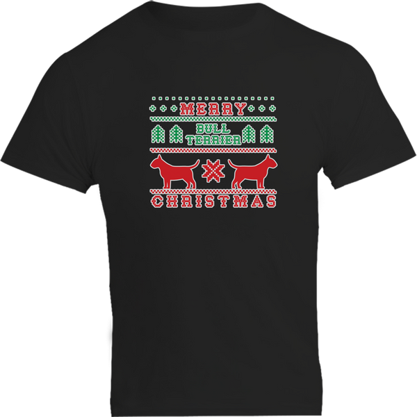 Merry Bull Terrier Christmas - Unisex Tee