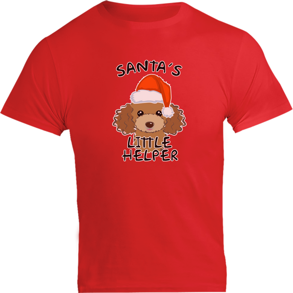 Santa's Little Helper Poodle - Unisex Tee