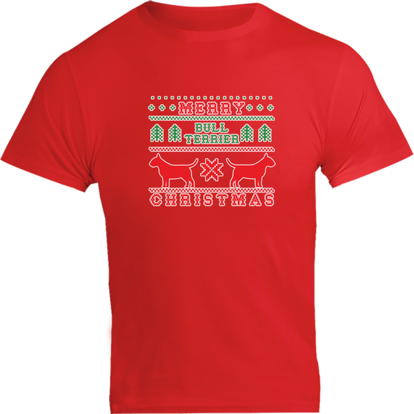 Merry Bull Terrier Christmas - Unisex Tee