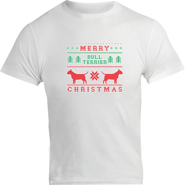 Merry Bull Terrier Christmas - Unisex Tee