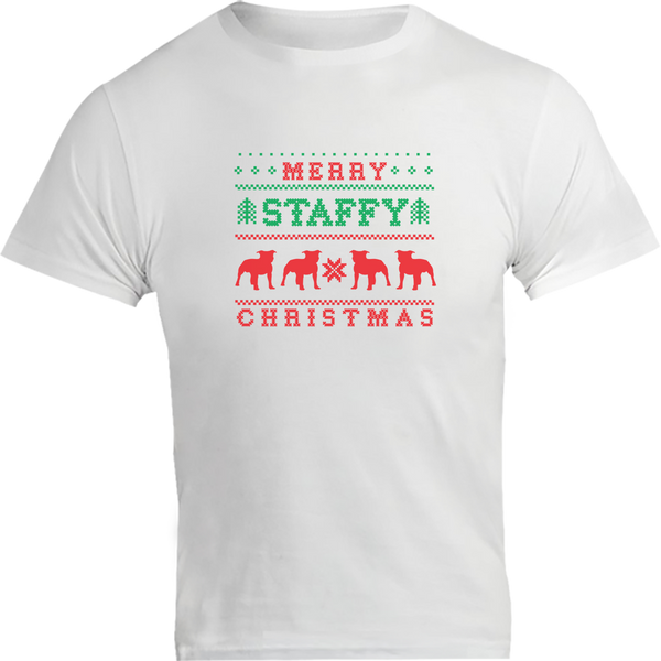 Merry Staffy Christmas - Unisex Tee