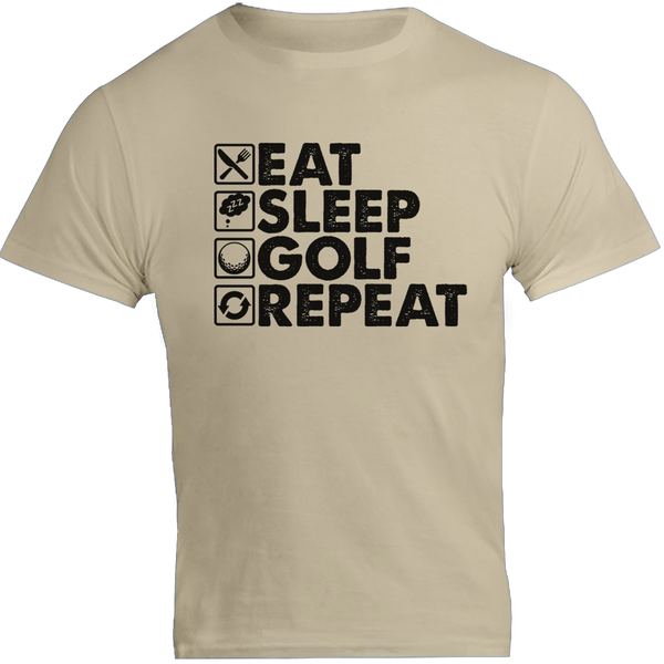 Eat Sleep Golf Repeat - Unisex Tee