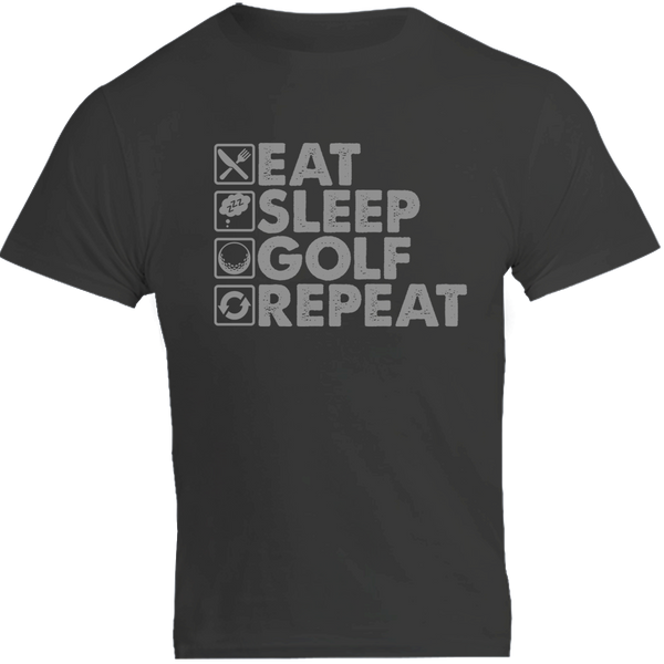 Eat Sleep Golf Repeat - Unisex Tee