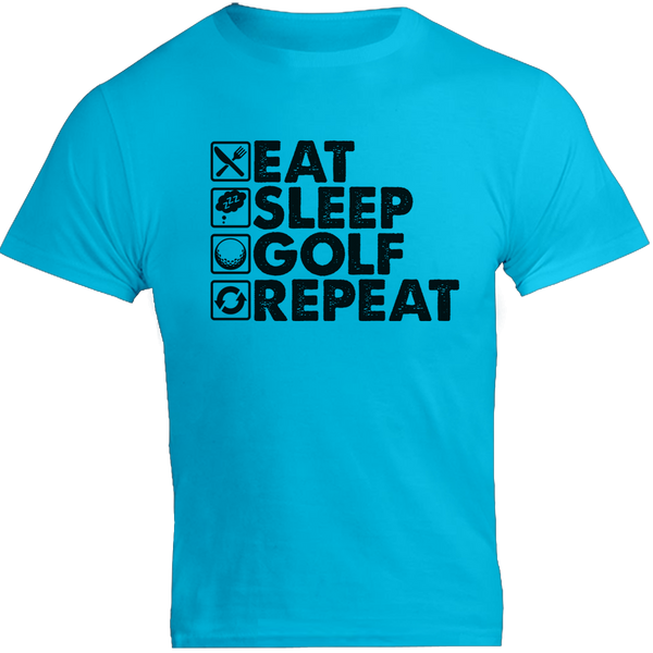 Eat Sleep Golf Repeat - Unisex Tee
