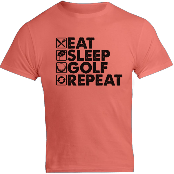 Eat Sleep Golf Repeat - Unisex Tee