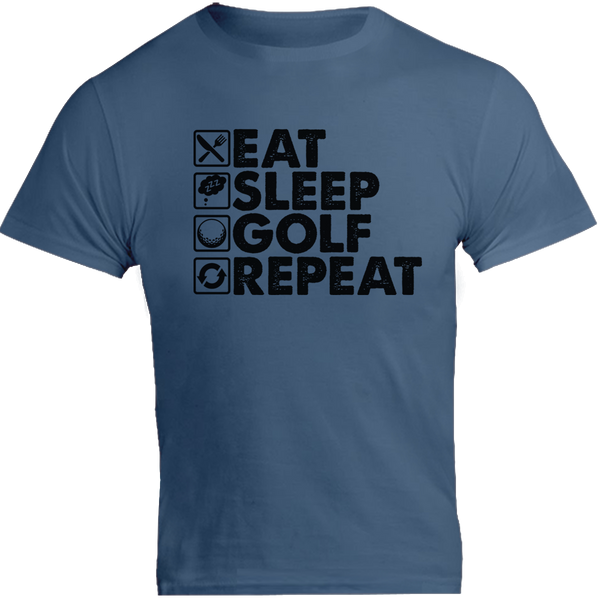 Eat Sleep Golf Repeat - Unisex Tee