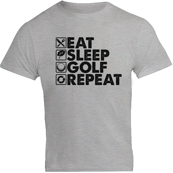 Eat Sleep Golf Repeat - Unisex Tee