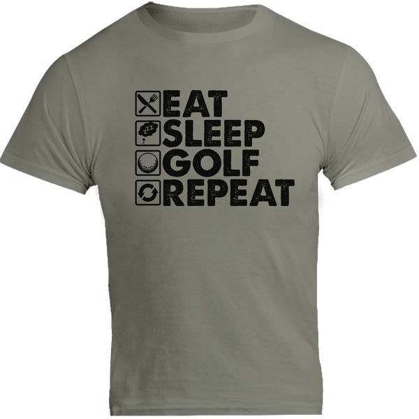 Eat Sleep Golf Repeat - Unisex Tee