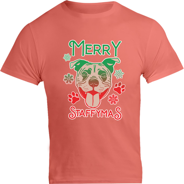 Merry Staffymas - Unisex Tee