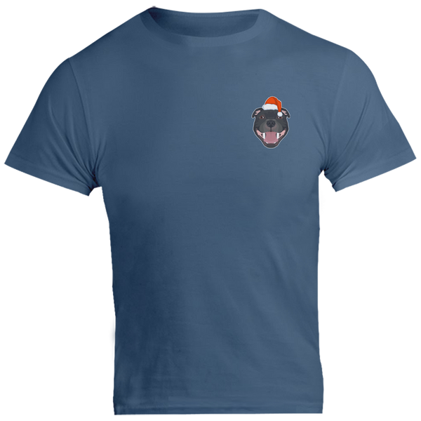 Christmas Staffy Pocket - Unisex Tee