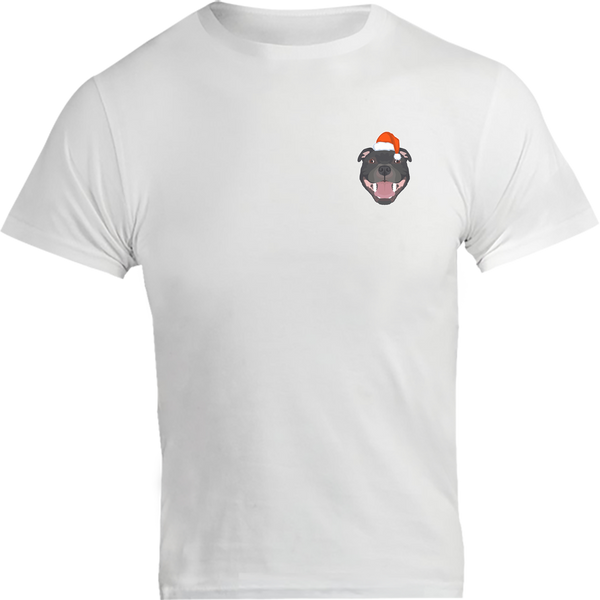 Christmas Staffy Pocket - Unisex Tee