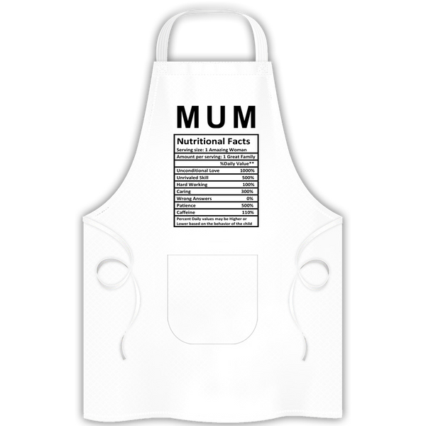 Mum Nutritional Facts - Apron