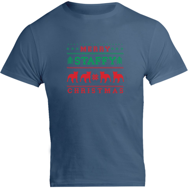 Merry Staffy Christmas - Unisex Tee