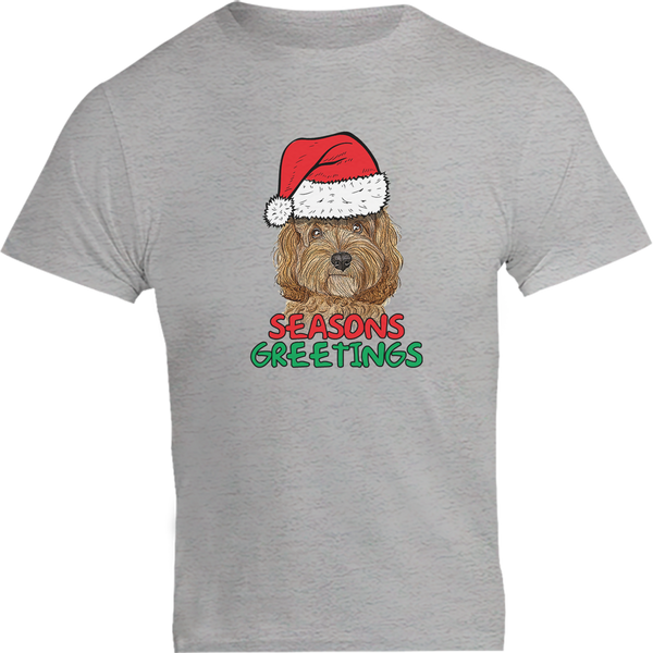 Season's Greetings Cavoodle - Unisex Tee - Plus Size