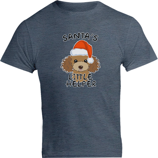 Santa's Little Helper Poodle - Unisex Tee
