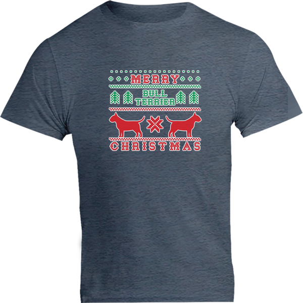 Merry Bull Terrier Christmas - Unisex Tee