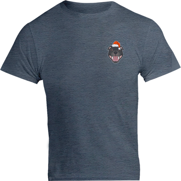 Christmas Staffy Pocket - Unisex Tee