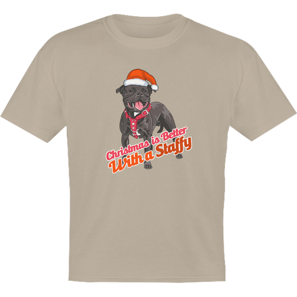 Christmas Is Better With A Staffy - Youth & Infant Tee