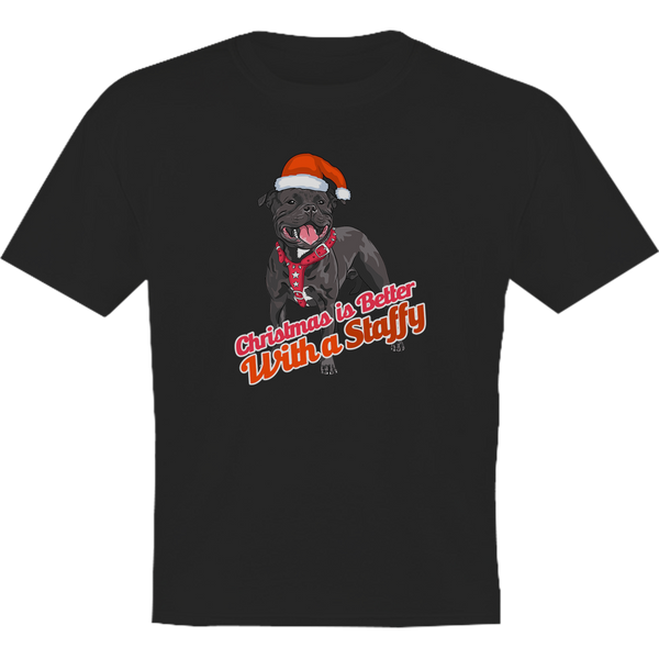 Christmas Is Better With A Staffy - Youth & Infant Tee