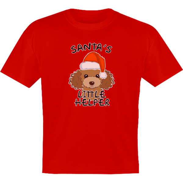 Santa's Little Helper Poodle - Youth & Infant Tee