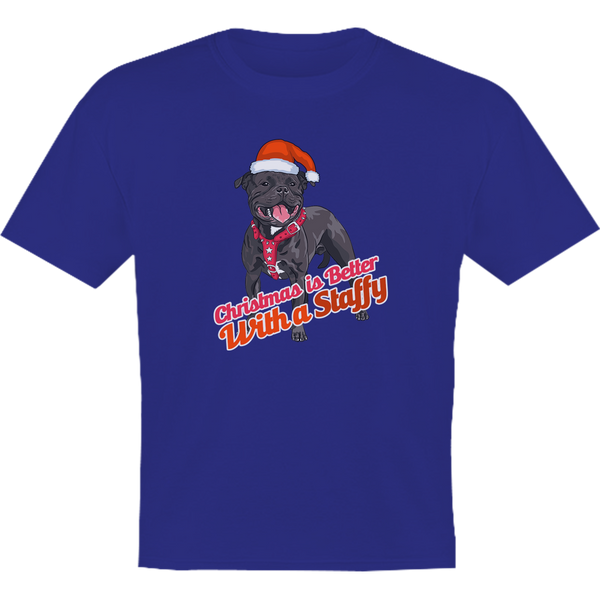 Christmas Is Better With A Staffy - Youth & Infant Tee