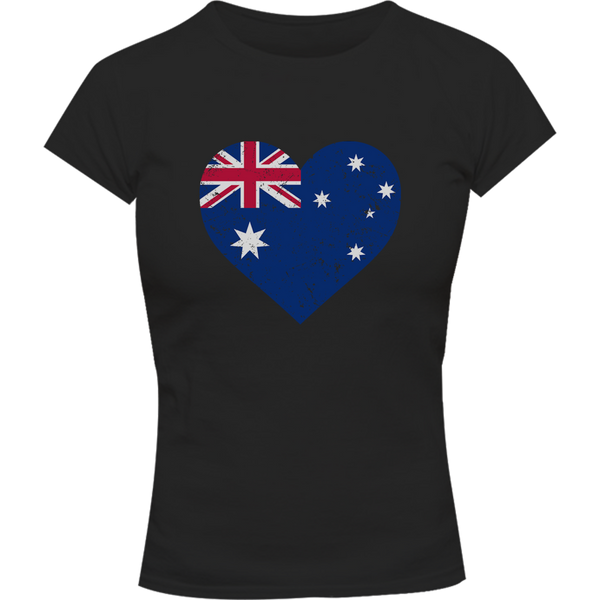 Australia Heart - Ladies Slim Fit Tee