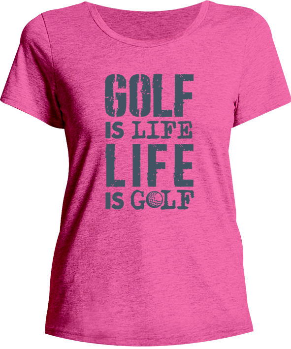 Golf Is Life - Ladies Relaxed Fit Tee