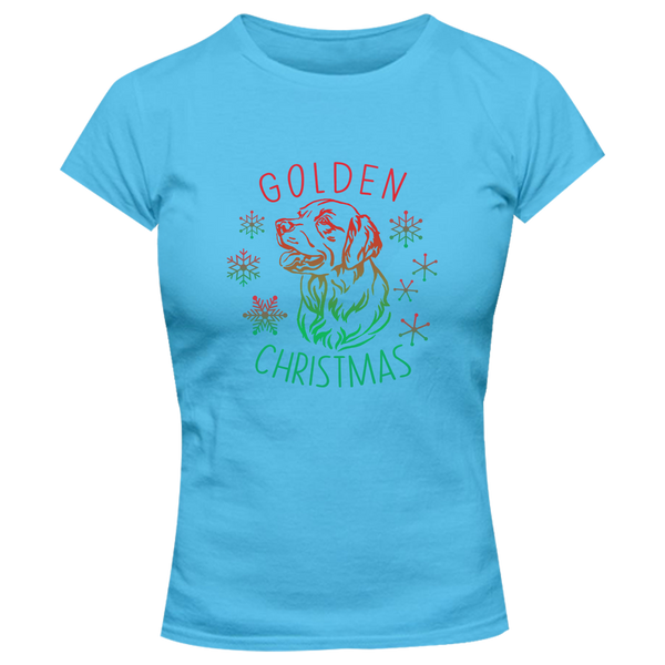 Golden Christmas - Ladies Slim Fit Tee