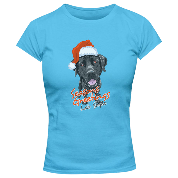 Lab Style Christmas - Ladies Slim Fit Tee