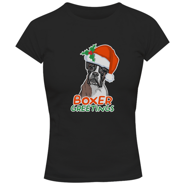 Boxer Greetings - Ladies Slim Fit Tee