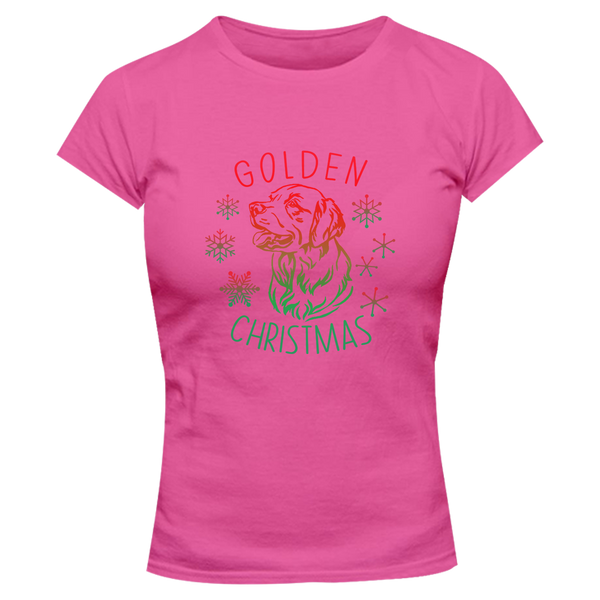 Golden Christmas - Ladies Slim Fit Tee