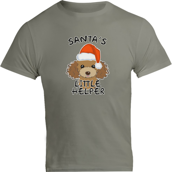 Santa's Little Helper Poodle - Unisex Tee