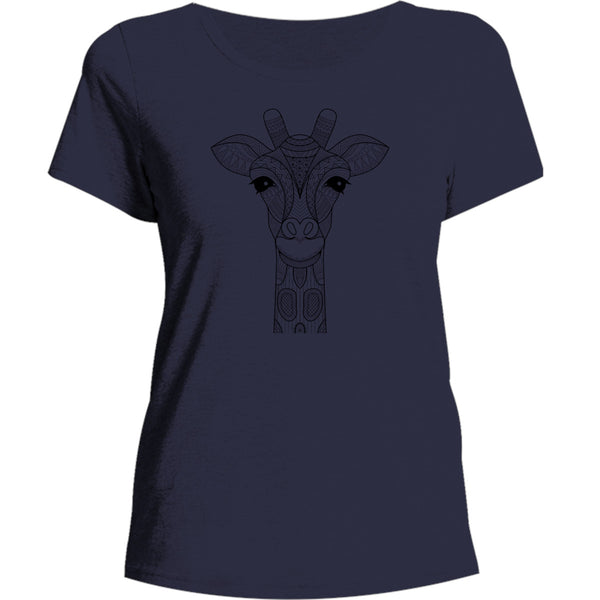 Tribal Giraffe - Ladies Burnout Tee